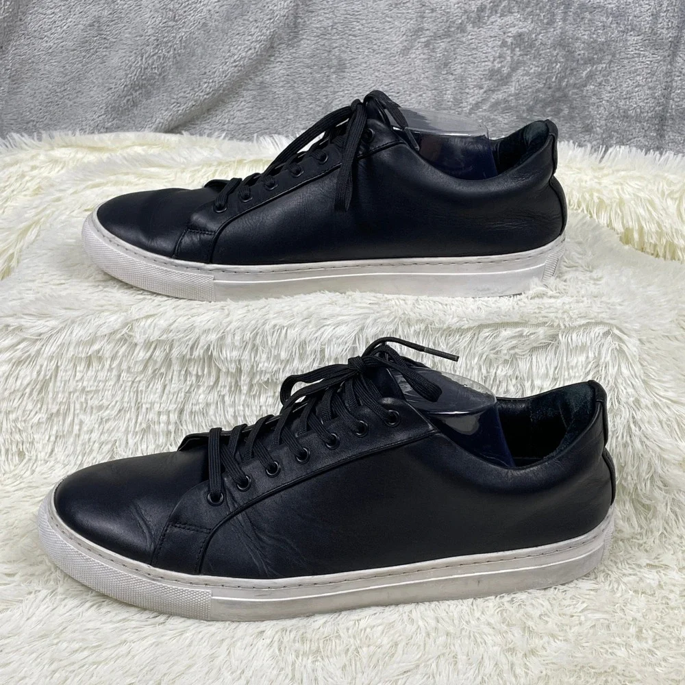 Thursday Boot Co Premier Low Top Mens 13 Black Leather Sneakers Excellent